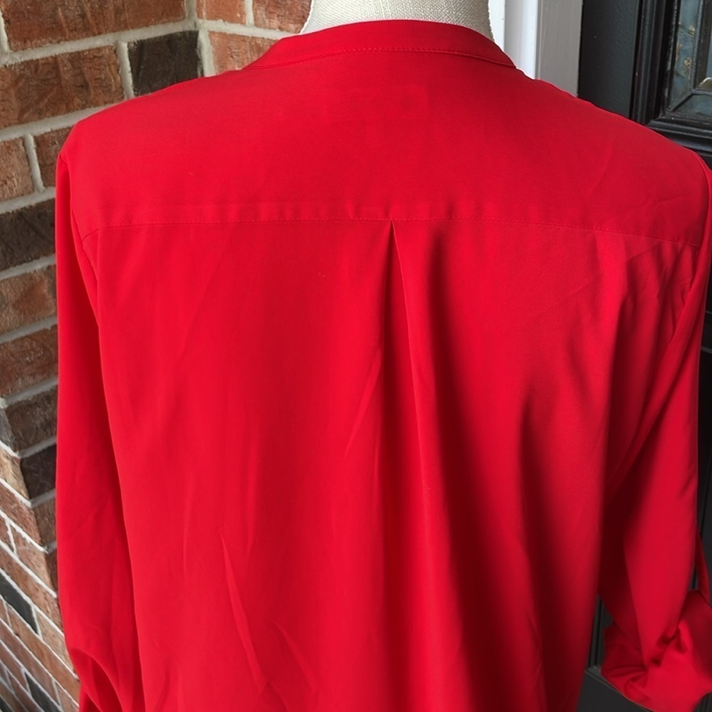 Calvin Klein Long Sleeve Flowy Blouse - Picture 7 of 11